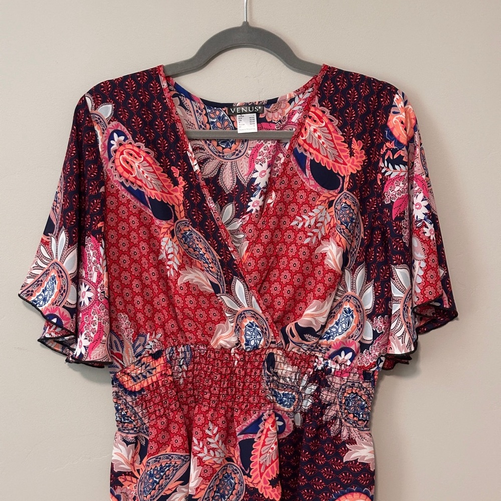VENUS Women's Multicolor Paisley Blouse